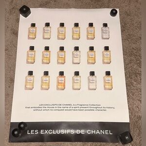 Chanel Fragrance Poster 2 sided 24x31